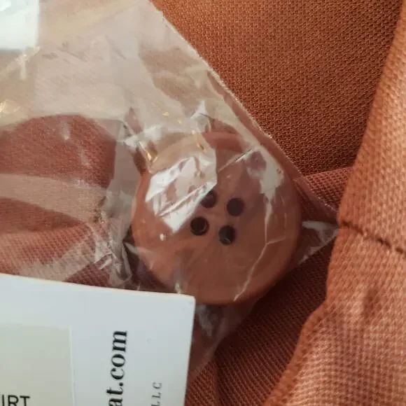 NWT WEWOREWHAT Asymmetrical Button Front Pocket Split Hem Blazer Mini Skirt XS - Picture 7 of 11